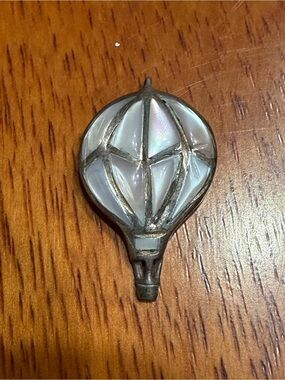 Sterling silver and shell Hot Air Balloon Pendant